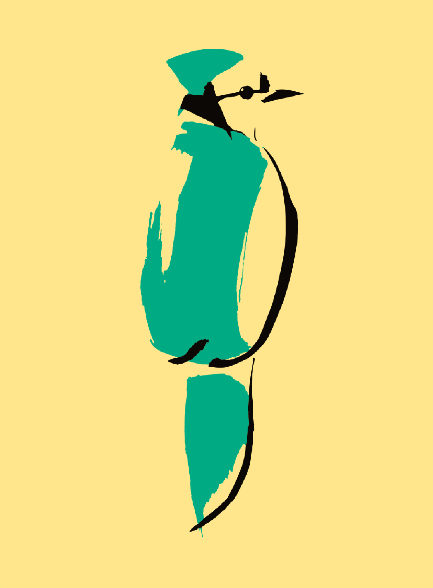 Blue Jay Bird - green jay