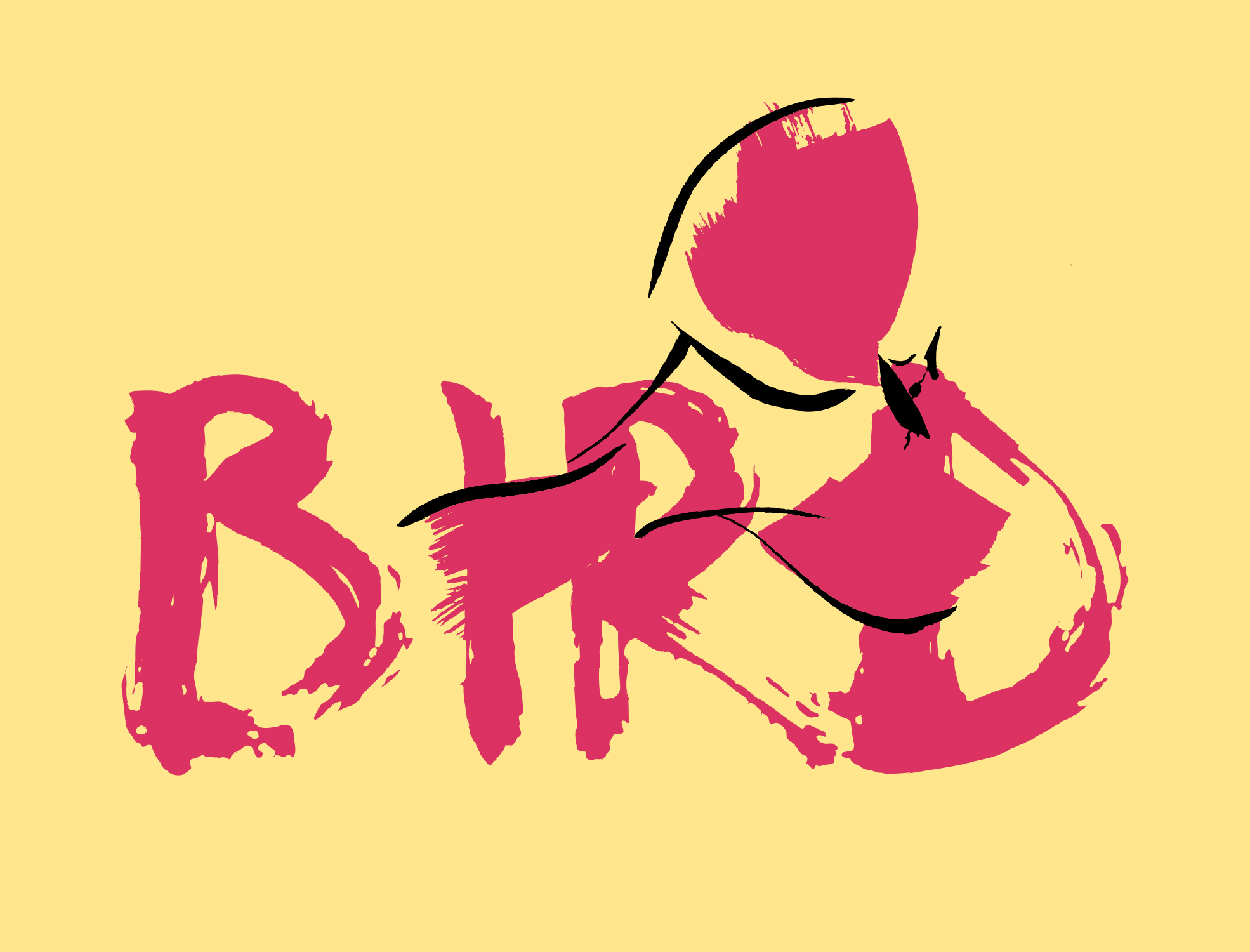 Blue Jay Bird - lettering