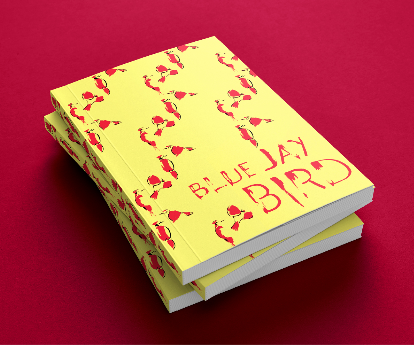 Blue Jay Bird - book mockup