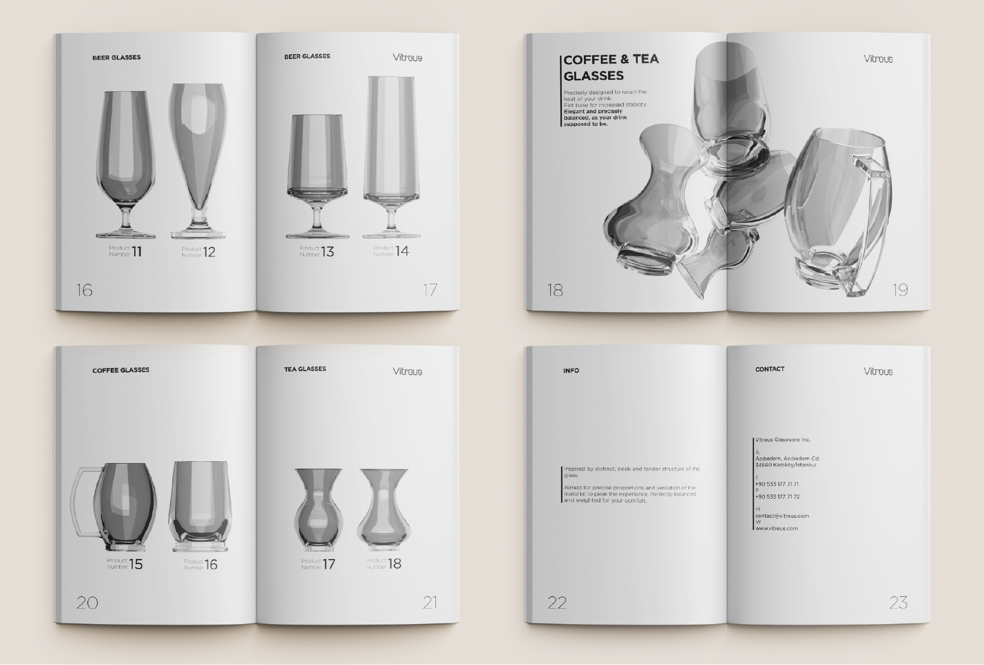Vitreus Glassware - booklet