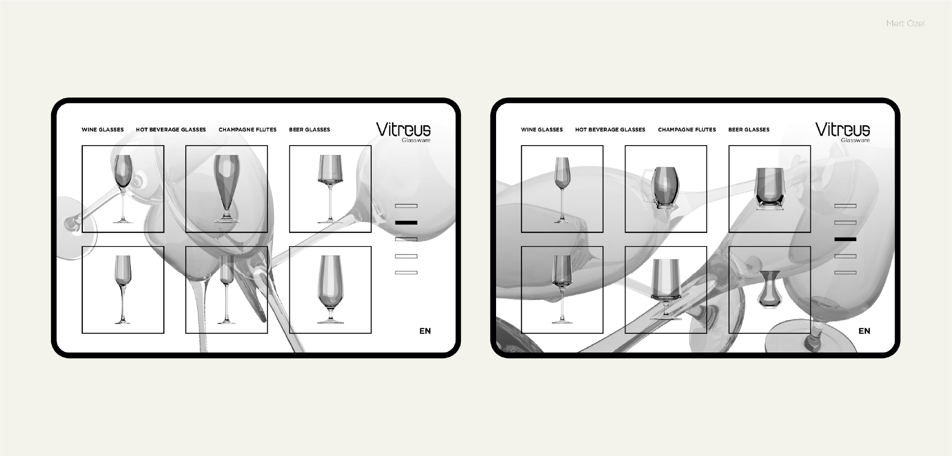 Vitreus Glassware - web design