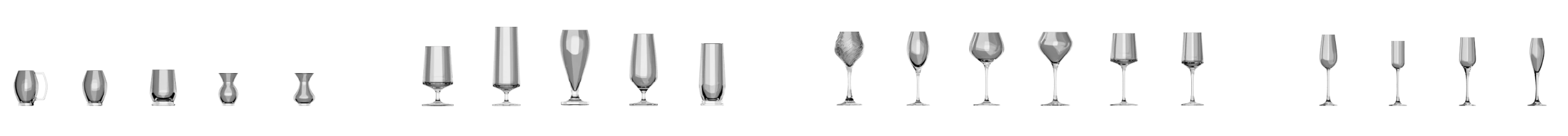 Vitreus Glassware - the collection